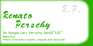 renato perschy business card